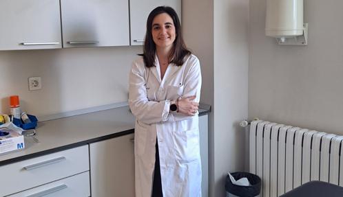 Verónica González-Pinto, en el centro de salud Huerta del Rey de Valladolid