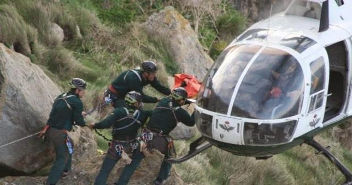 Imagen de una intervención de los GREIM en un rescate.