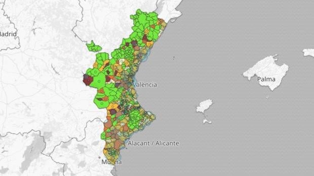 Desescalada de las restricciones en Valencia: los diez municipios con más contagios de coronavirus en los últimos días