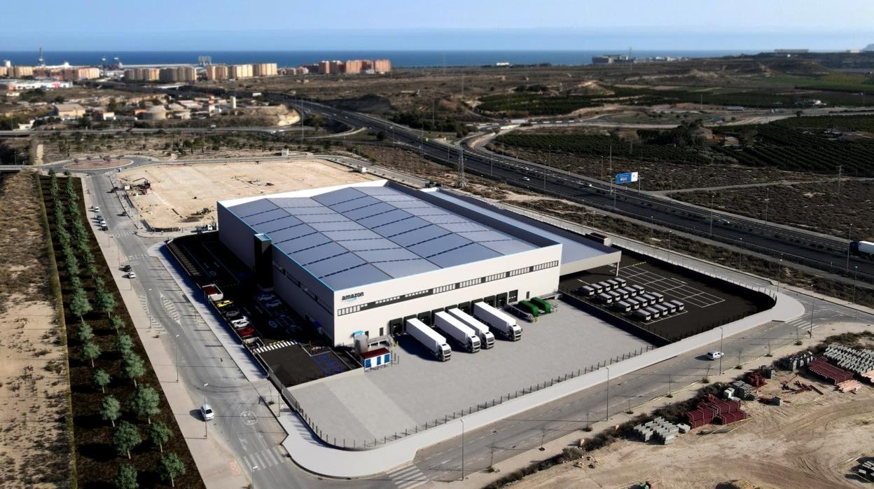 Instalaciones de la estación logística de Amazon en Alicante