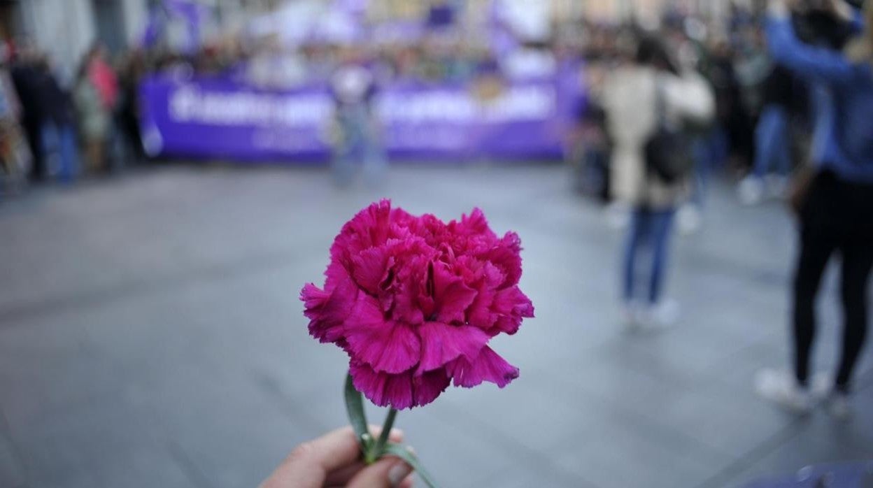 Imagen captada en una manifestación del 8-M en un año anterior