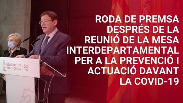 Ximo Puig anuncia las nuevas restricciones por el coronavirus en la Comunidad Valenciana