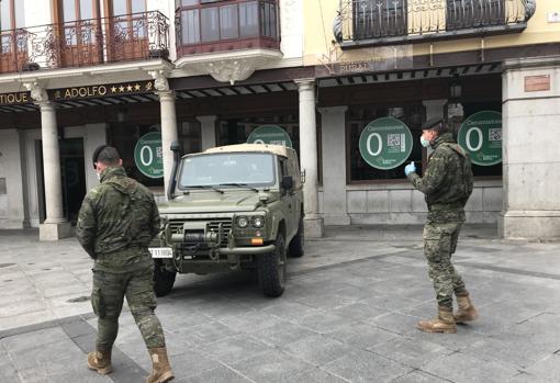 Soldados de la UME toman la Plaza de Zocodover, en Toledo