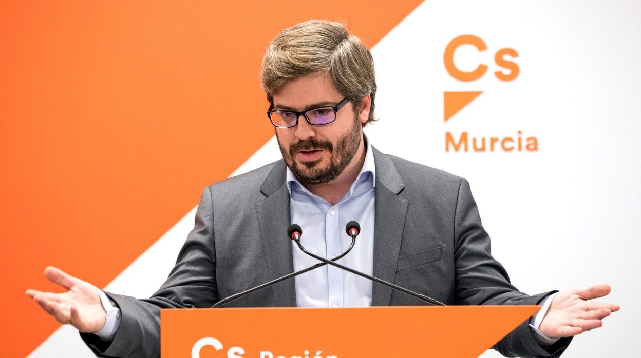 Fran Hervías, en su época de secretario de Organización de Ciudadanos, en la Región de Murcia