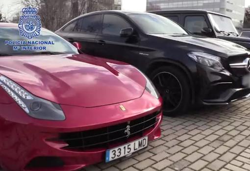 Tres de los veinte coches de lujo