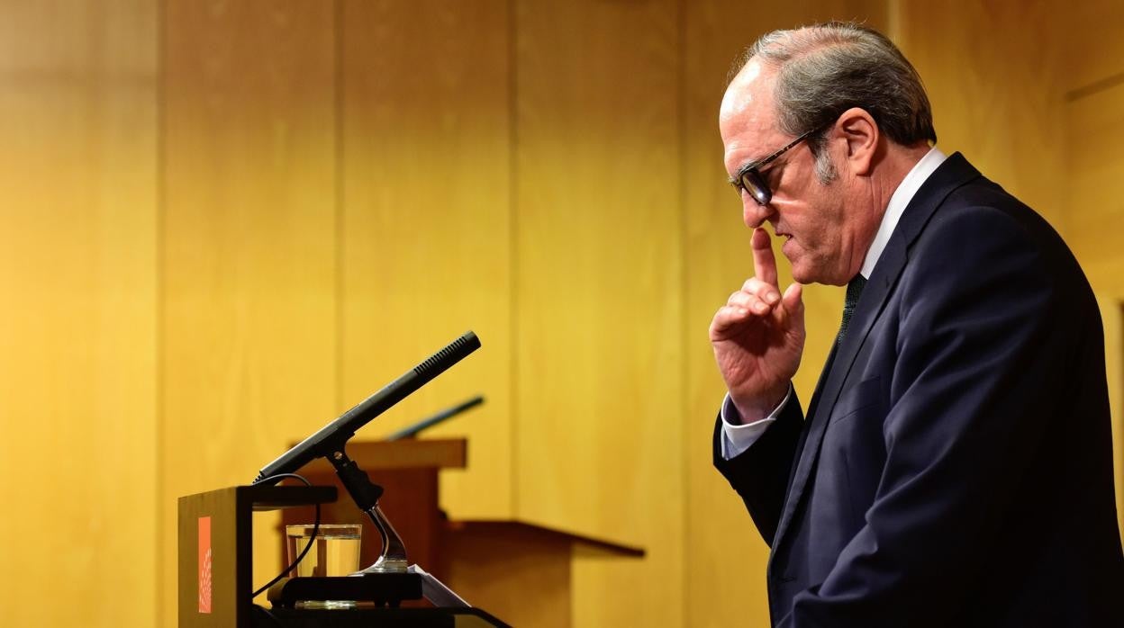 El portavoz del grupo socialista en la Asamblea de Madrid, Ángel Gabilondo