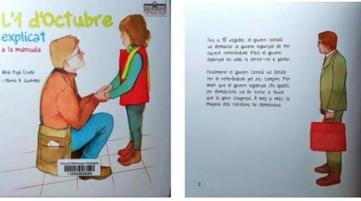 Imagen de un libro de las bibliotecas públicas que explica el 1 de octubre a los niños