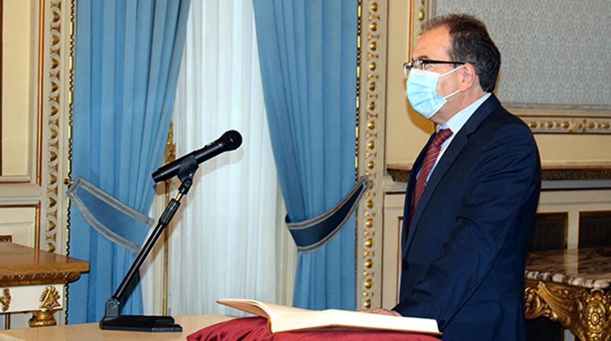 José Luis Rodríguez, en su toma de posesión