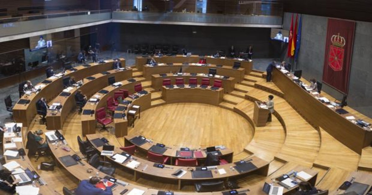 Imagen de la sesión de pleno del Parlamento de Navarra celebrada el jueves 18 de marrzo.
