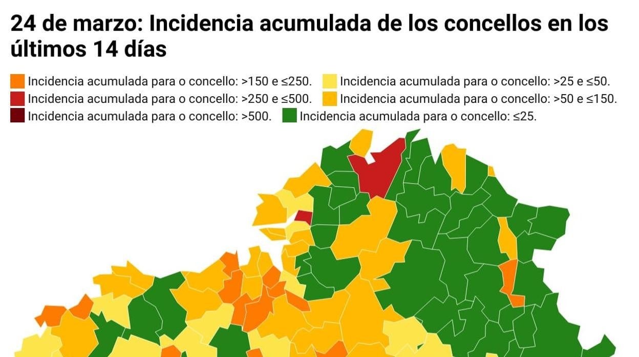 Coronavirus Galicia: esta es la incidencia y el número de casos de tu concello el día que se reanuda la vacunación con AstraZeneca