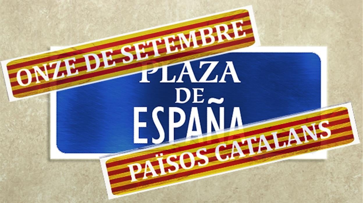 Símbolos nacionalistas en el callejero de Cataluña