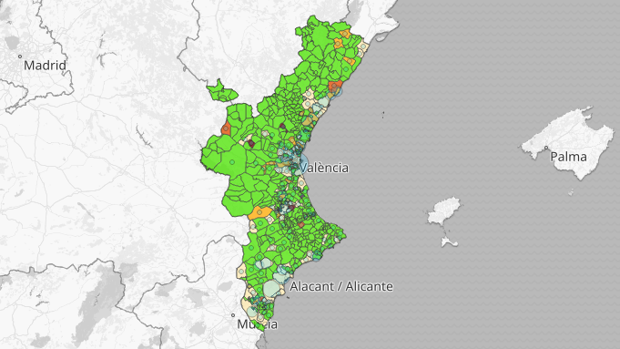 Restricciones en Valencia: mapa y listado de los últimos rebrotes de coronavirus