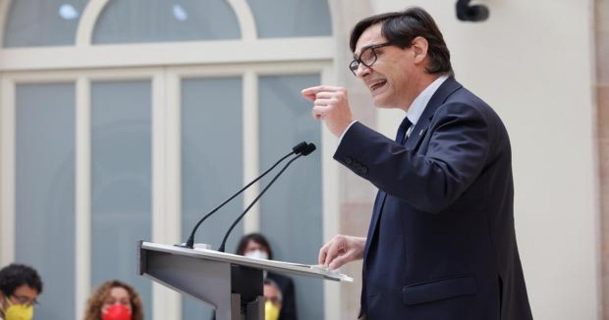 Salvador Illa, en el Parlamento de Cataluña