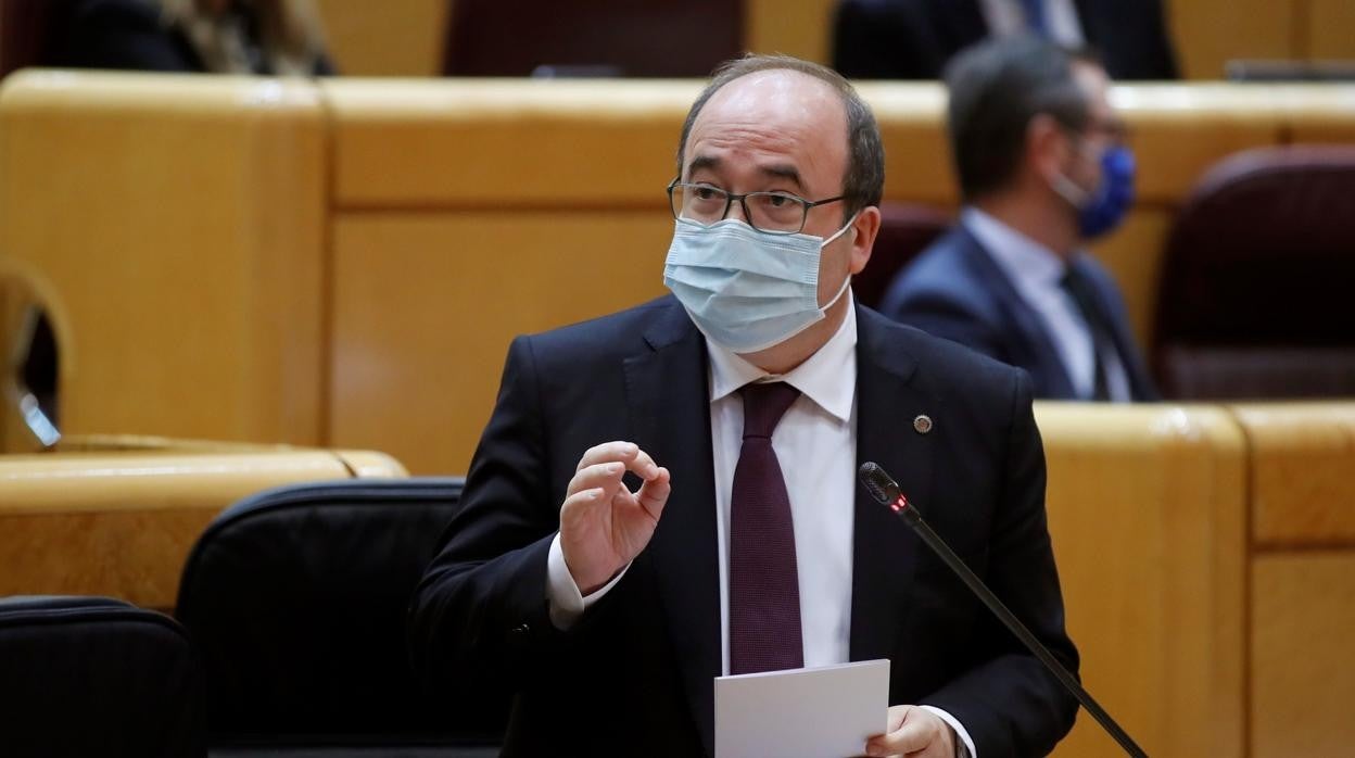 Miquel Icenta durante una internvención en el Senado