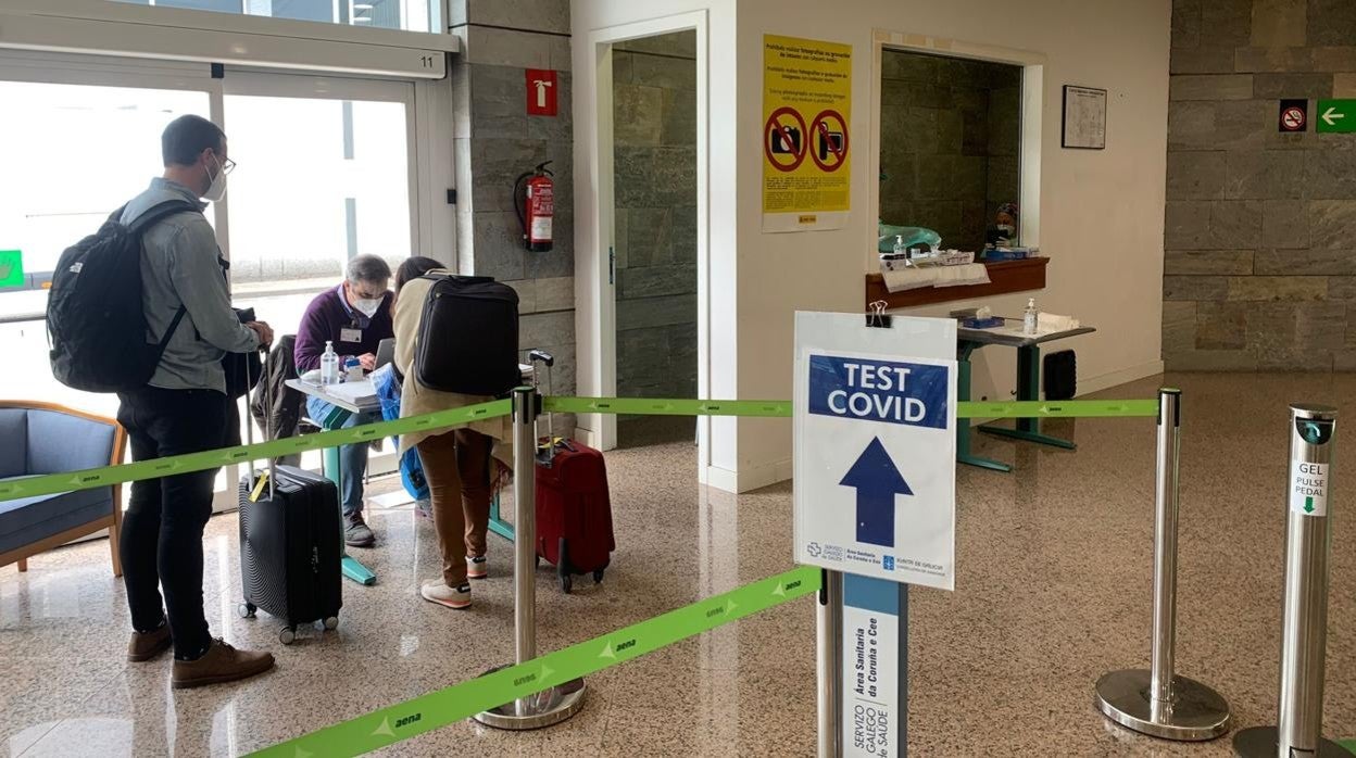 Test de antígenos en el aeropuerto de La Coruña desde este pasado viernes