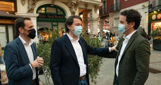 Conrado Íscar, Alfonso Fernández Mañueco y Teodoro García Egea