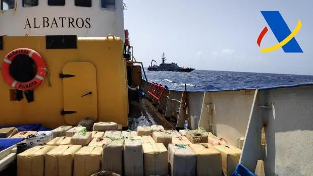 Una operación antidroga coordinada desde Galicia intercepta 18.000 kilos de hachís