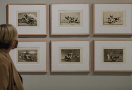 Imagen de la exposición «Goya en la mirada de Picasso» en la Fundación Bancaja