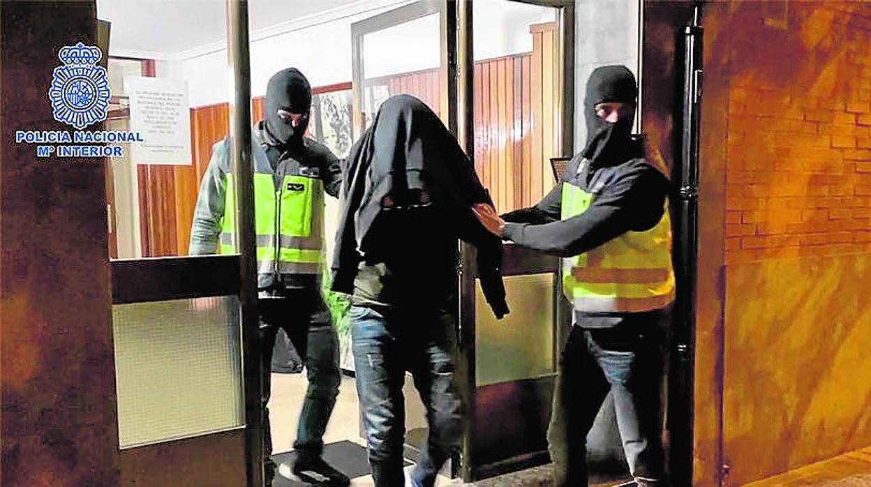 Momento de la detención del individuo