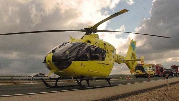 Evacuado en helicóptero un niño de 10 años tras caerse del monopatín en Burgos