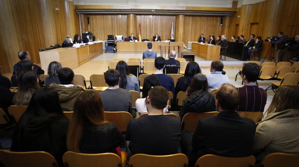 Imagen de archivo de una vista en la Audiencia coruñesa