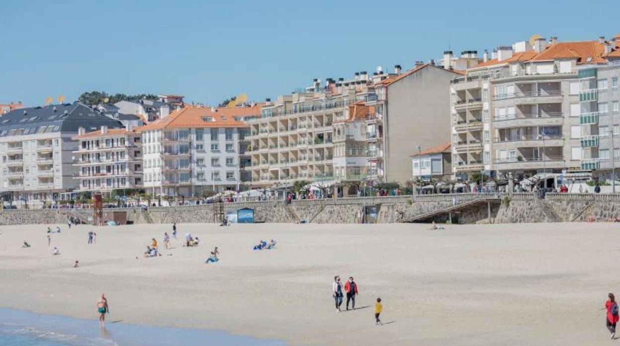 Vista de Sanxenxo, que no alcanzó, ni de lejos, las cotas de celebraciones previa de la Semana Santa