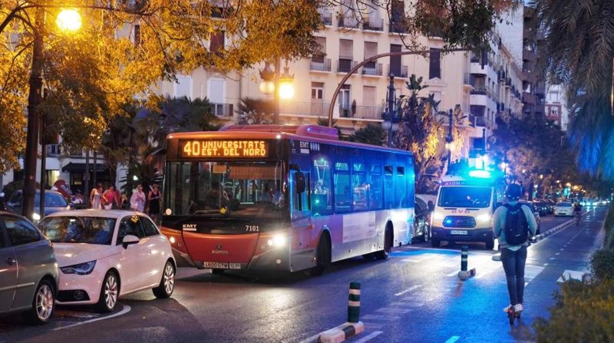 Un autobús de la EMT en Valencia