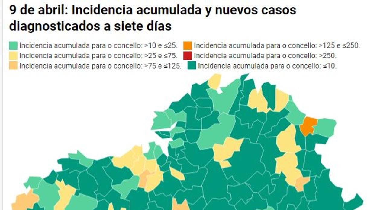 Coronavirus Galicia: Descubre la incidencia en cada municipio este viernes