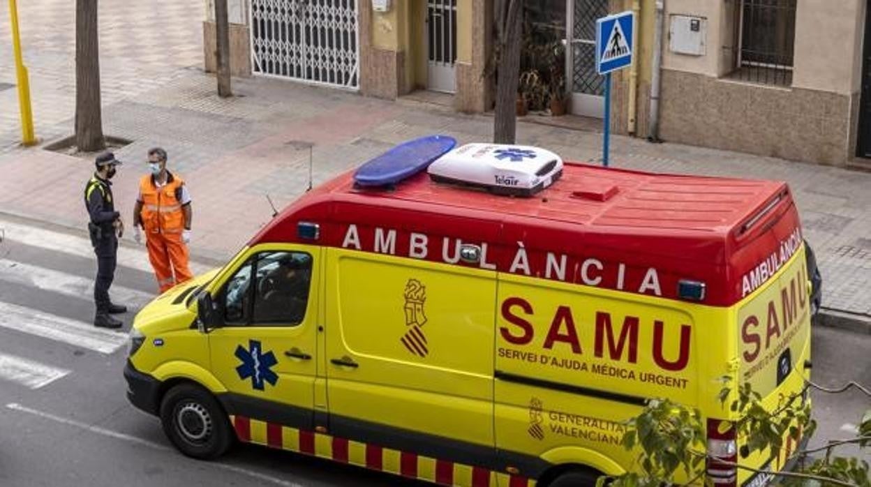 Imagen de archivo de una ambulancia del SAMU