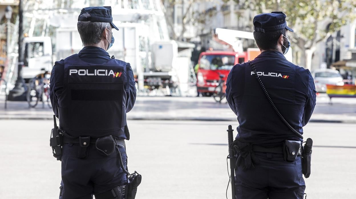 Imagen de archivo de la Policía Nacional en Valencia