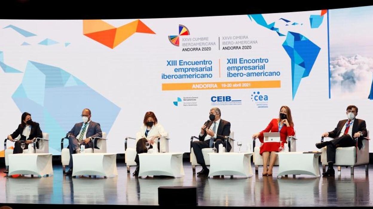 Acto previo a la Cumbre Iberoamericana celebrado ayer en Andorra la Vella