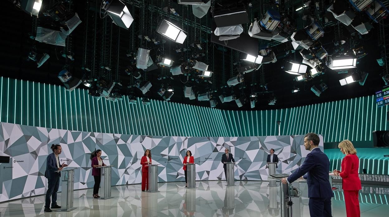 Los candidatos a la presidencia de la Comunidad de Madrid en el debate