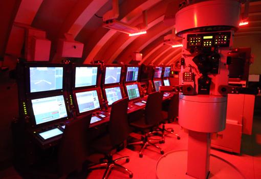 Imagen del puesto de mando del S-81, realizada por ABC desde el simulador de Navantia