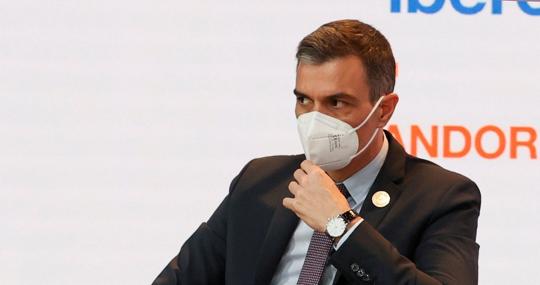 Pedro Sánchez durante la cumbre Iberamericana