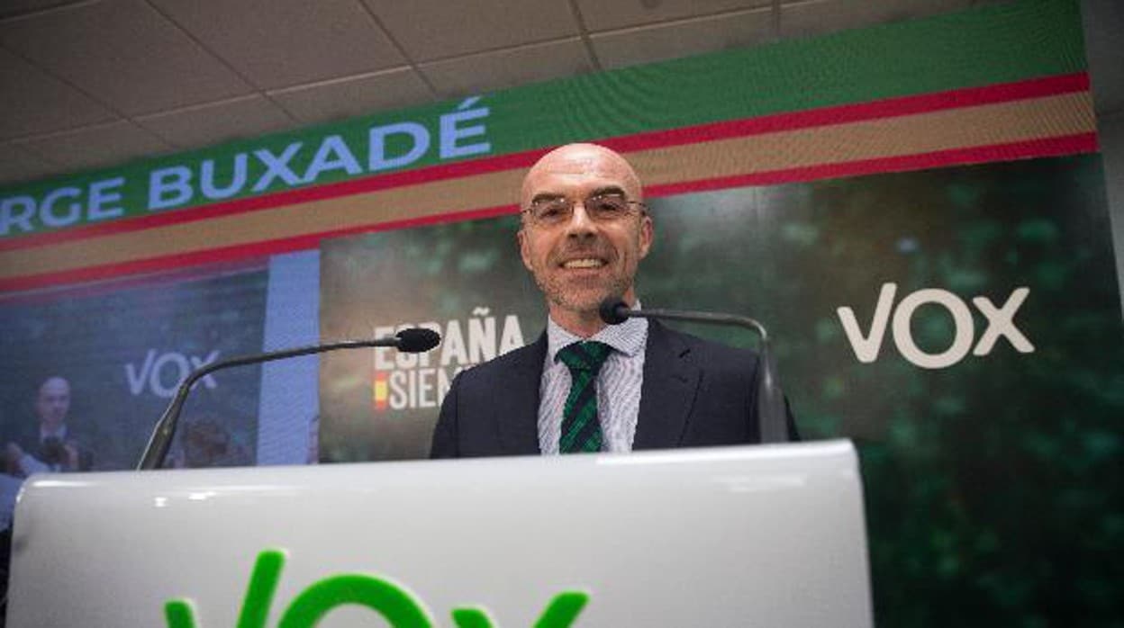 El portavoz del Comité de Acción Política de Vox, Jorge Buxadé