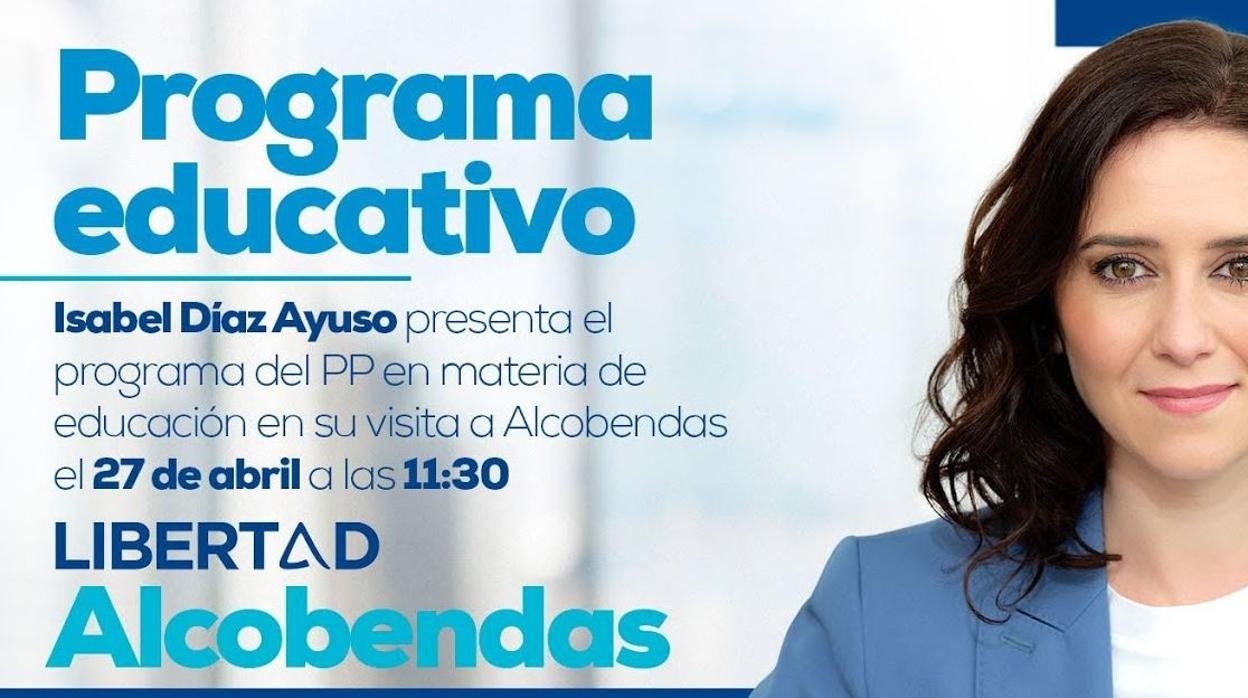 En directo: Ayuso presenta su programa en materia de educación