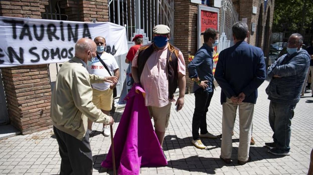 Protesta a favor de la fiesta de los toros en Cataluña