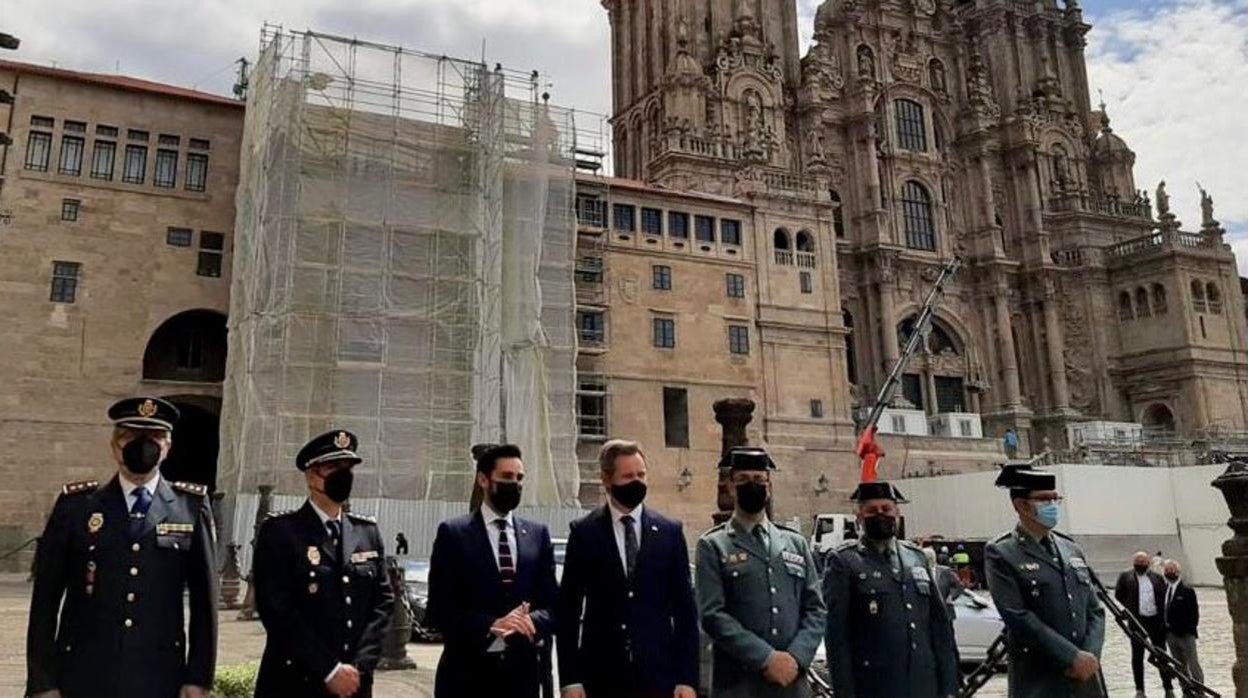 Acto de este miércoles en la Plaza del Obradoiro de Santiago