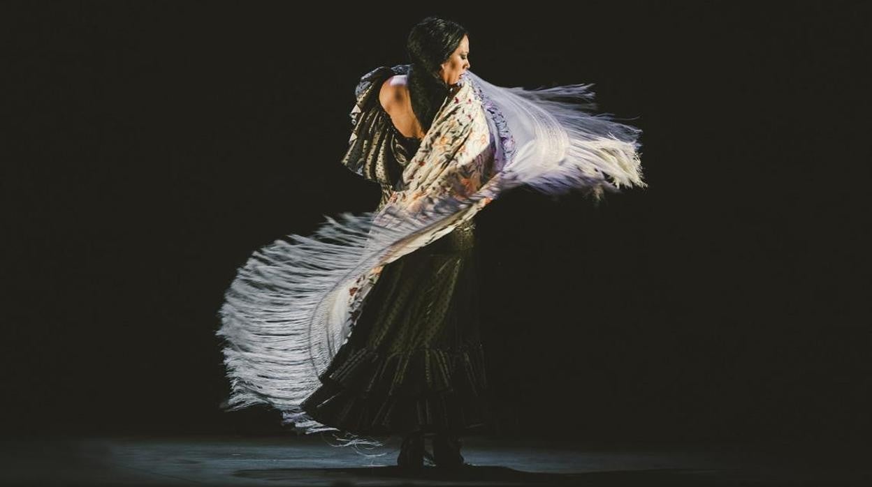 Bailaora de flamenco en un escenario de Madrid