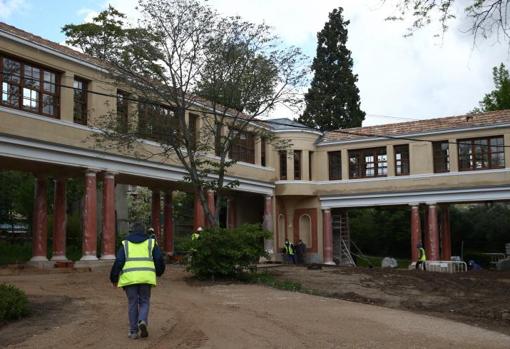 La Galería que une el Palacio Viejo con la Casa Bella Vista, ya restaurada