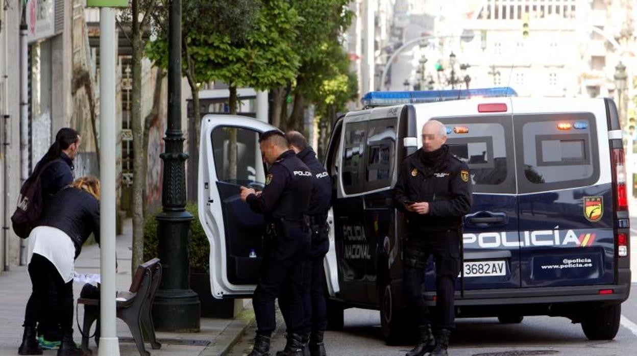 La Policía Nacional en Vigo en una imagen de archivo