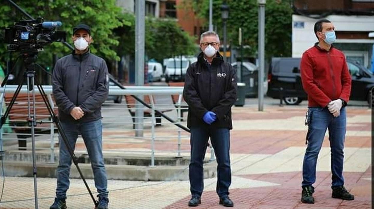 Imagen de periodistas trabajando en Valencia