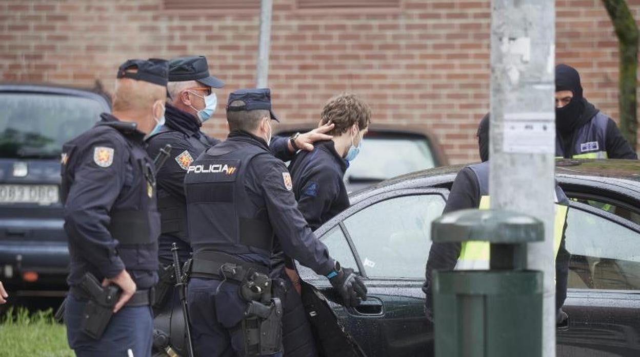 Imagen de una de las detenciones realizadasa estos días en Navarra.