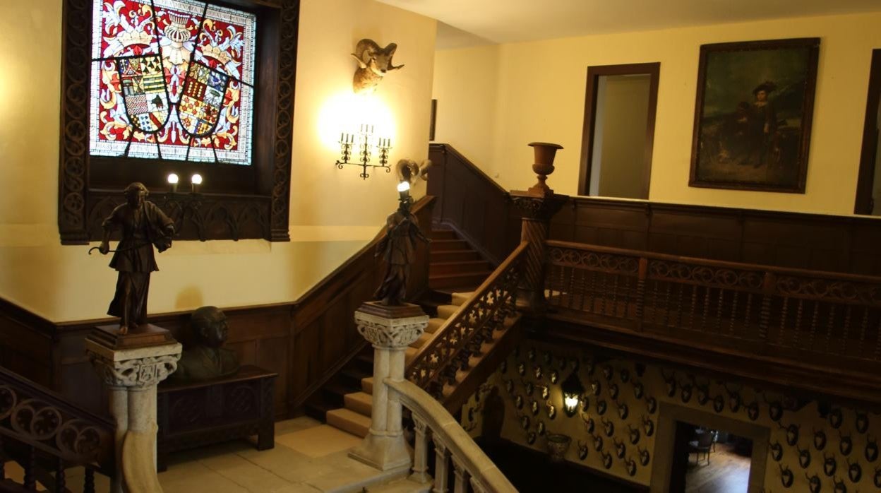 Escalera principal del Pazo de Meirás