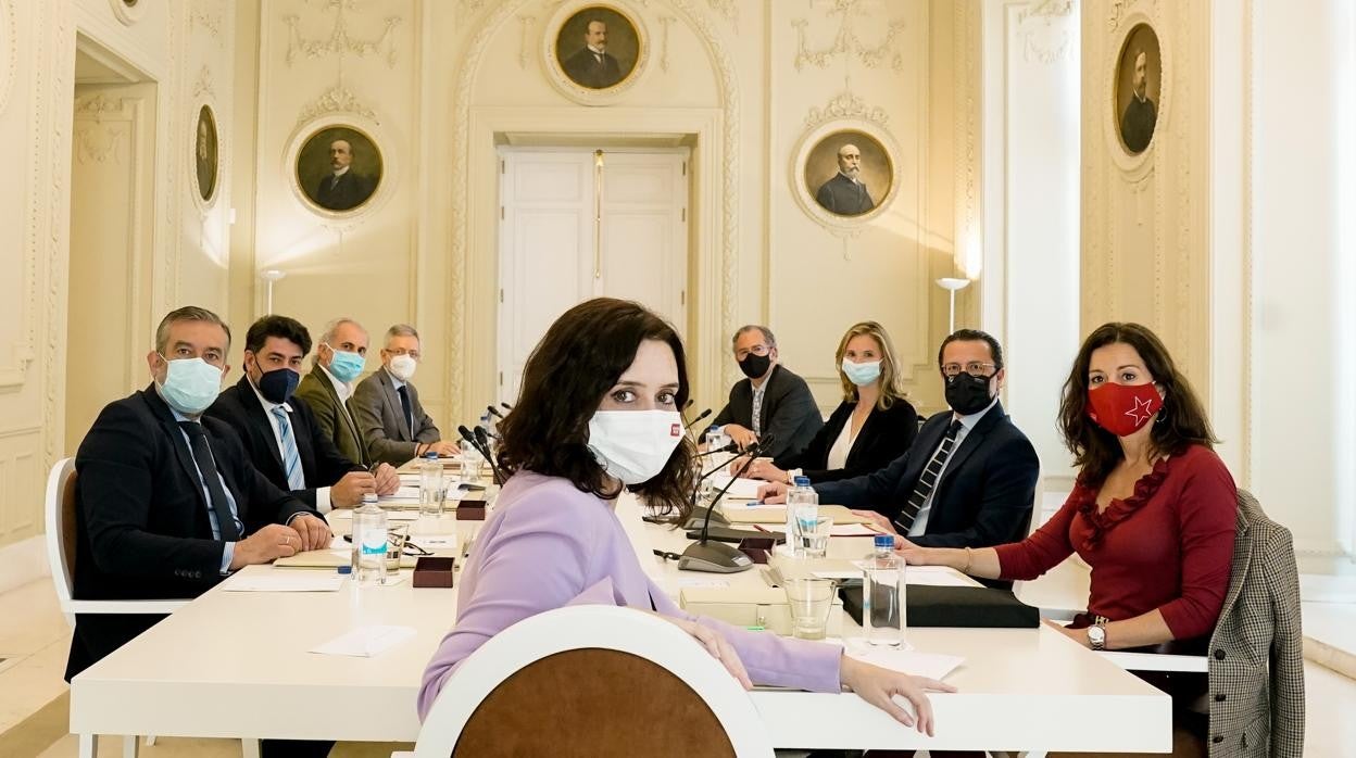 Díaz Ayuso, con su Consejo de Gobierno