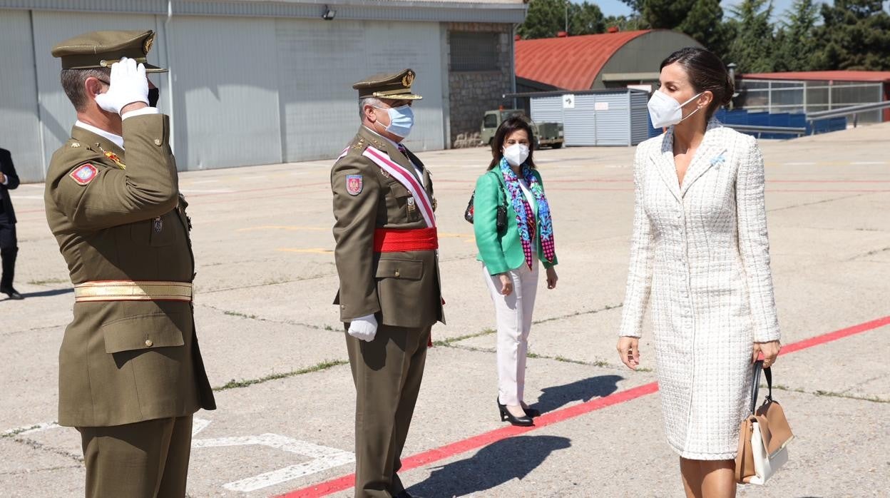 Doña Letizia, durante el acto