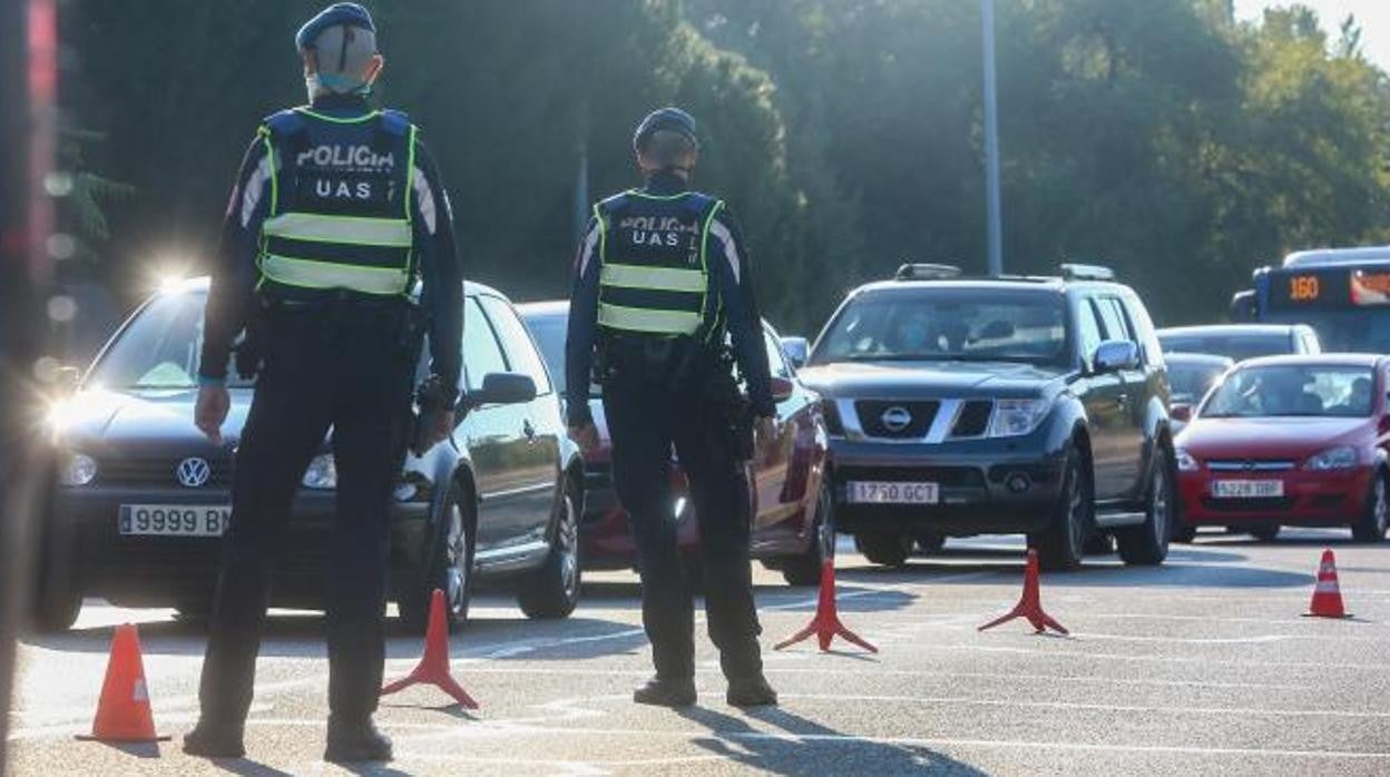 Control policial durante las restricciones impuestas por el estado de alarma en Madrid