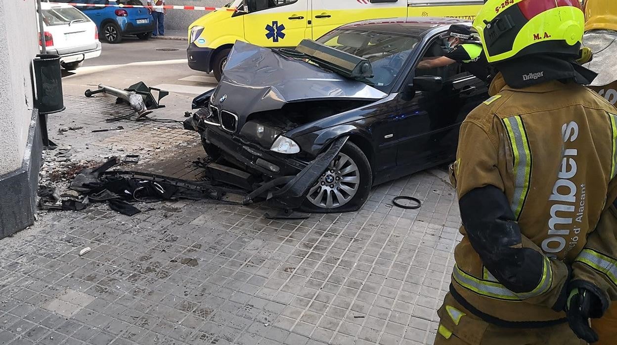 Imagen del accidente mortal en la localidad alicantina de Alcoy