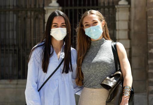 Las toledanas María e Isabel que han vuelto a Toledo para ver a su familia