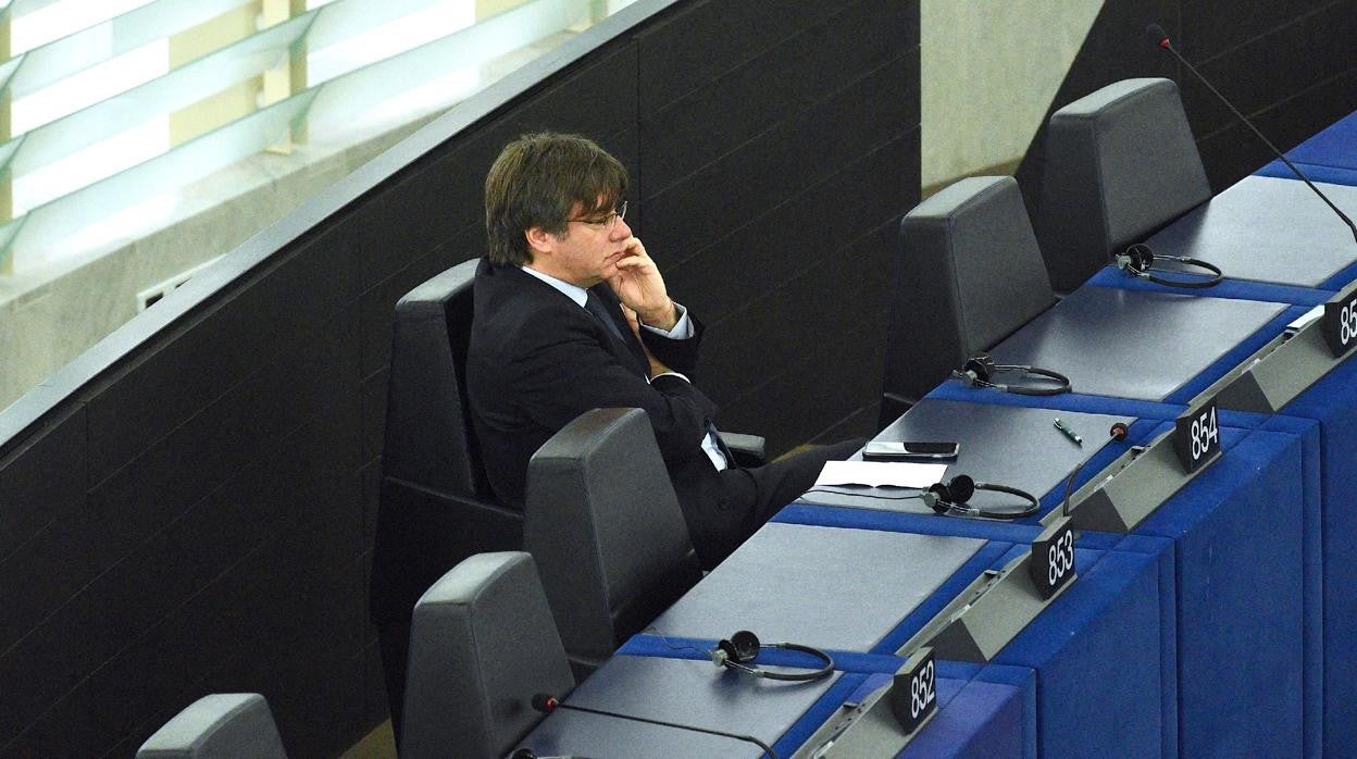 Puigdemont en el Parlamento Europeo